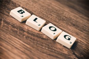 Blog Scrabble tiles