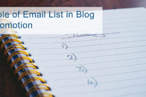 Email List and New Blog Post