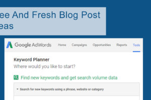 Fresh Blog Post Ideas