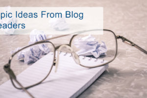 ideas from blog readers